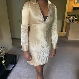 Champagne Plunge Dress